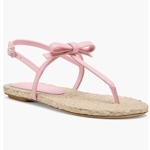 Stuart Weitzman Felicity espadrille flats pink size 9 NWT